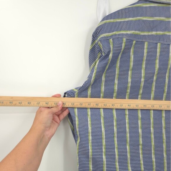 Robert Graham Button Up Shirt Long Sleeve Flip Cuff Silk Blend Large (flawed) - Picture 9 of 15